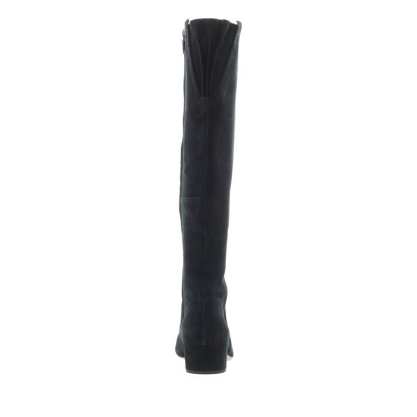 Clarks Womens Orabella Ava Knee High Boots Black | UK-8406935